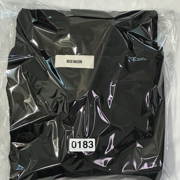 Buck Mason Corduroy Shirt Men's Medium Black Long Sleeve Front Pocket - Picture 11 of 11